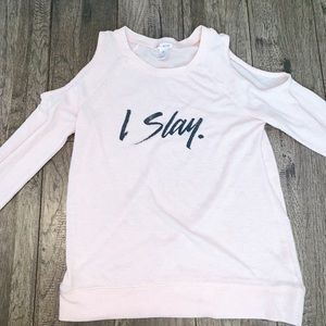 Cold Shoulder Long Sleeve Top